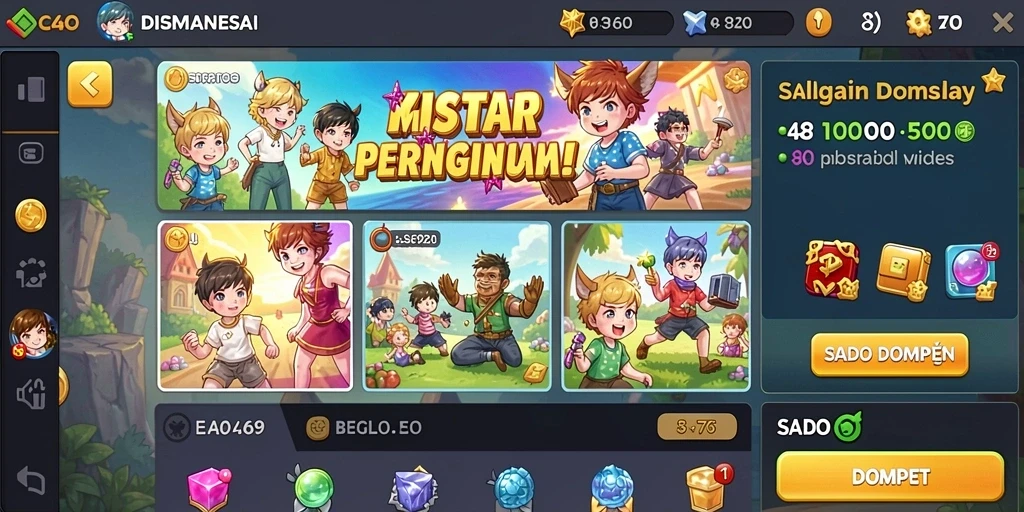 Tampilan antarmuka yang menarik dan mudah digunakan.