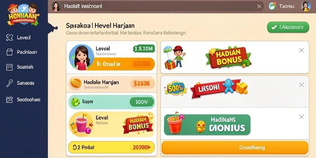 Tampilan awal yang menarik dan mudah dipahami.