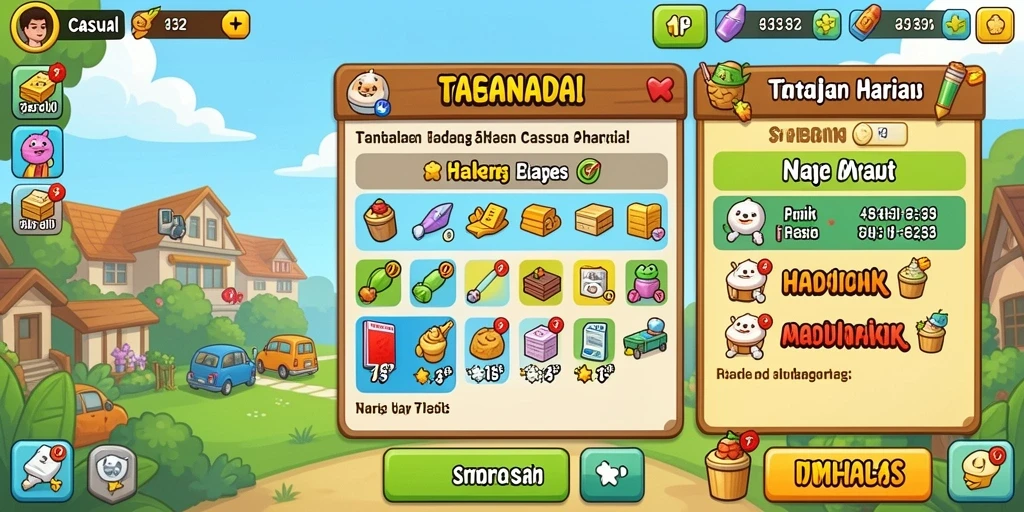 Tampilan antarmuka yang menarik dan user-friendly.