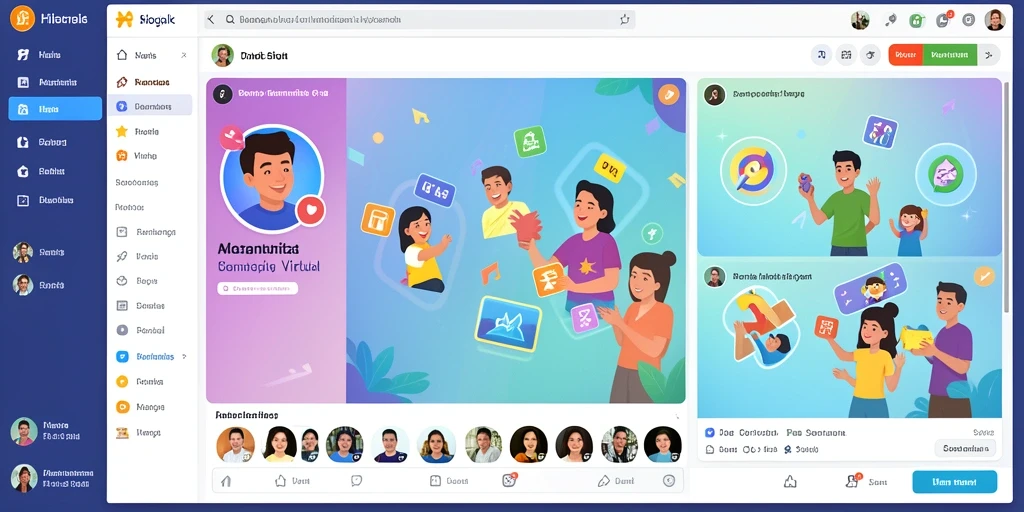 Tampilan awal D200M yang menarik dan mudah dinavigasi.