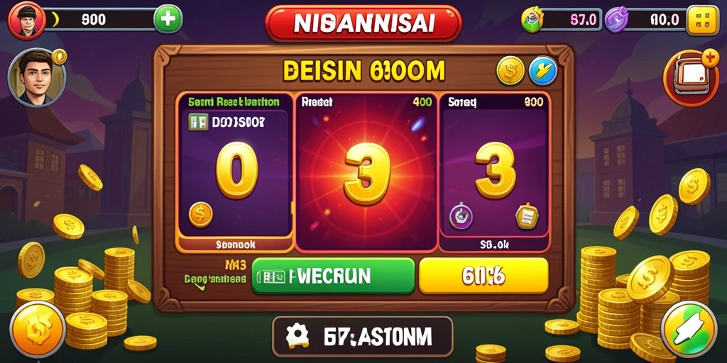 Screenshot menampilkan antarmuka permainan yang menarik.