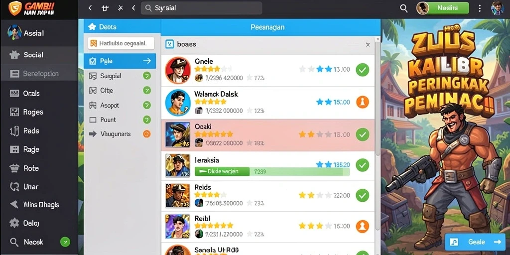 Tampilan antarmuka yang sederhana dan menarik.